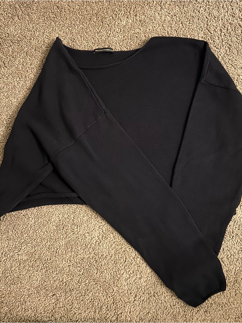 Brandy Melville Navy Cropped Shrug Cardigan